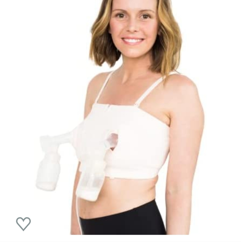 Hands free breast pump bra